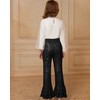 GRACE KARIN Girls Glitter Pants Size 10 Black Sequin Trouser