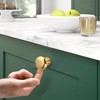 Probrico Pack of 10 Brushed Gold Cabinet Knobs, Gold Cabinet