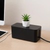 멀티탭 다용도 전선정리함 블랙 중형 Multi-Purpose Cord Organizer Black Medium