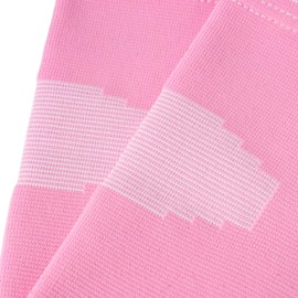 Luwint Kids Knitted Knee Brace Children Knee Sleeve Patella Brace Support for Soccer, Volleyball, Basketball, Outdoor Sports, 1 Pair (Pink)