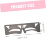 BIUDECO Eyebrow Shaping Template Ruler Set 2pcs Stainless Steel Brow