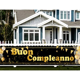 Decorazioni di buon compleanno, striscioni di buon compleanno, striscioni di compleanno su parete o recinzione per ragazzo e ragazza
