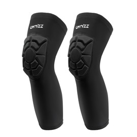 EULANT Volleyball Knee Pads, Stretchy Knee Compression Sleeve for Basketball, Compression Leg Sleeves,Sports Knee Pads for Wrestling Football Cycling Running Dancing Baseball Yoga,Black XXL