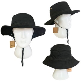 QMFIVE Tactical Boonie Hat, Unisex Camouflage Rounded Hat Fisherman Sun Protection Cap for Outdoor Airsoft Paintball Climb Camping