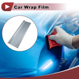 INFINAUTO Silver Tone Carbon Fiber Pattern Protective Car Wrap Film 11ft x 5ft Exterior Interior Vinyl Wrap Cover 5.5mil PVC 1 Pc Universal