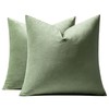 MIULEE Pack of 2 Sage Green Pillow Covers 20x20 Inch