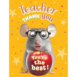 Avant Garde Studios Thank You Card, Teacher Thank You You're the Best - 8 x 6 inches