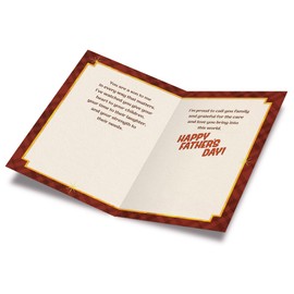 Prime Greetings Son In Law Father's Day Card, Made in America, Thick Card Stock with Premium Envelope Packaged in a Reusable Presentation Mailer, Eco-Friendly, 5in x 7.75in