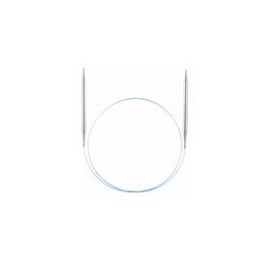 Addi - Aguja de tejer circular turbo (60 cm), color azul, Size - US 8