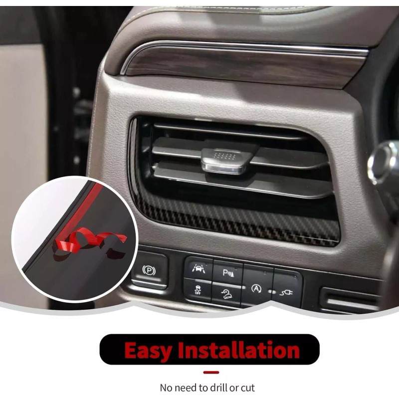CheroCar Car Interior Side A/C Air Vent Outlet Strip Cover