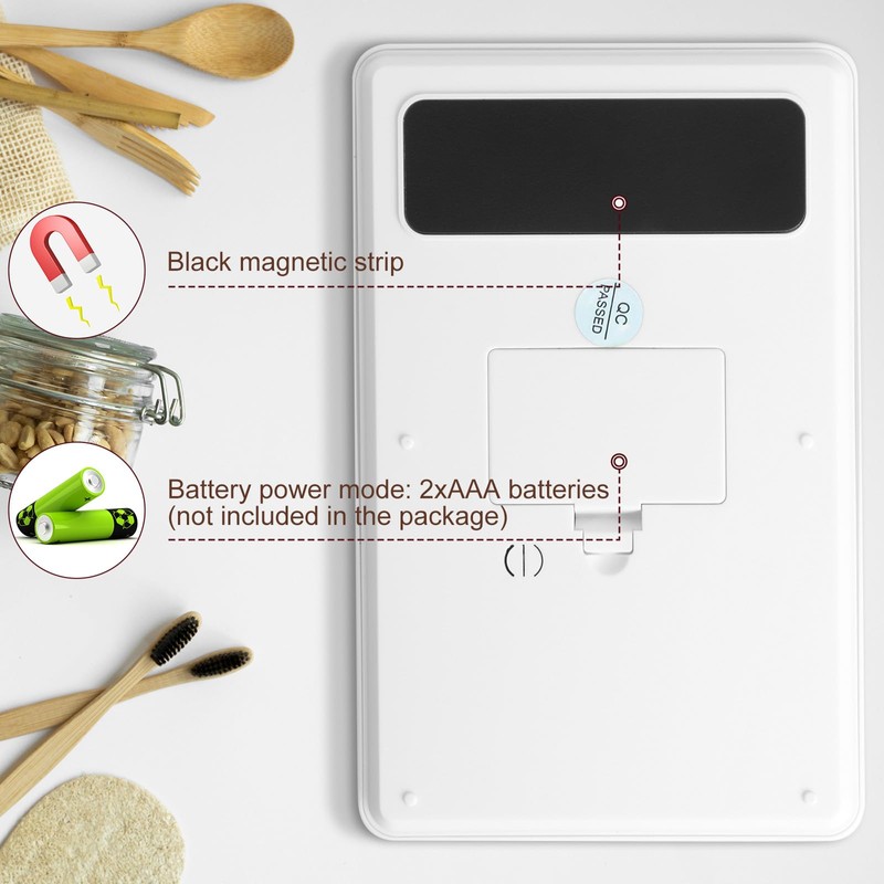 AiQInu Digital Kitchen Scales with Timer, 3 kg / 0.1
