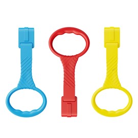 WeddHuis Pack of 3 Rings for Baby Cribs, Hanging Ring for Crib, Multicoloured, for Leg Exercise, Help the Child to Stand in the Cradle