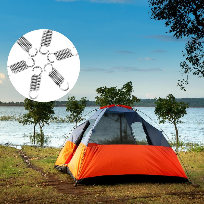 FLEXNOVA Tension Springs with Hooks Pack of 6 Stainless Steel
