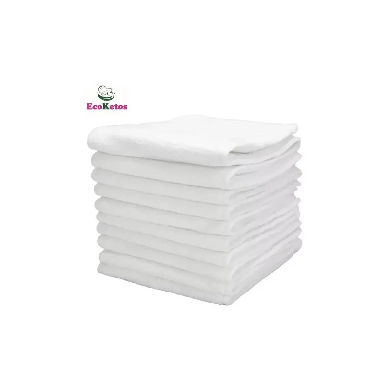 10 Insertos Premium Microfibra 4 Capas Pañales Ecologicos