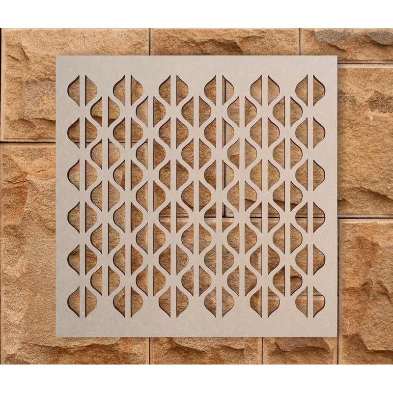 Lattice Panel with a Bead Rope Design MDF Home &