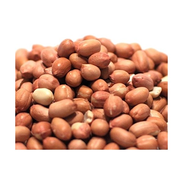 Gourmet Raw Peanuts with Red Skin by Its Delish, 10 lbs