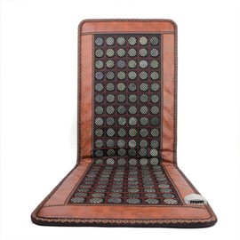 Gdrasuya10 Natural Jade Heating Pad, High-Grade PU + Jade/Tourmaline Natural Jade Massage Mattress Heating Pad Stone Heating Sleep Relax 110V 60Hz