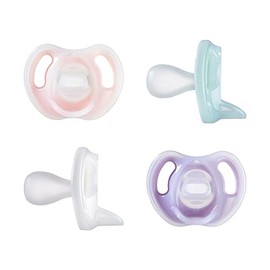 Tommee Tippee Chupón Ultra-Light Silicón 0-6m 4 Pzs Rosa Morado