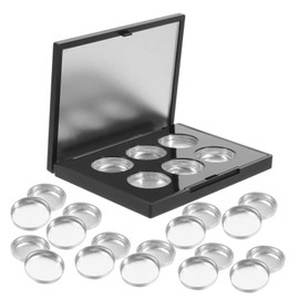 Beavorty Travel Makeup Eye Shadow Palette Blush Highlighter Empty Eyeshadow Case Sample Holder for Cosmetics Compact Stylish