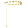 Women's Gold Chain Belt - Adjustable Waist Chain with Beads,