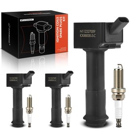 A-Premium Set of 3 Ignition Coil Pack and Iridium Spark Plugs Compatible with Ford Escape 2020-2021, Bronco Sport 2021/2023, 1.5L