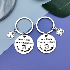 Vadaka New House Keychain Housewarming Keychain for New Homeowner Friend Couple for New Home Keychain Welcome Home Gift First Home Keychain New House Owner Gift Realtor Closing Gift Moving in Gift