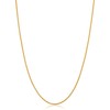 14k Yellow Gold Filled Round Wheat Chain Pendant Necklace (1.2