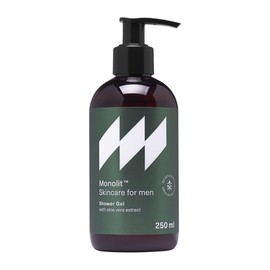 Monolit Duschgel für Männer mit Aloe- und Sandelholzduft – Reinigend, feuchtigkeitsspendend und regenerierend, ideal für die tägliche Pflege