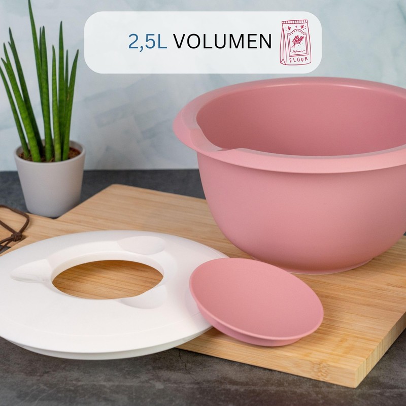 Westmark Mixing / Baking Bowl with Two-Part Lid, 2.5 L,