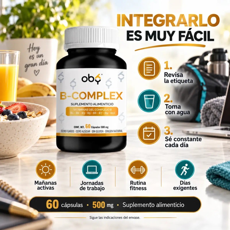 Suplemento Complejo B Formula Completa Nutricion Diaria