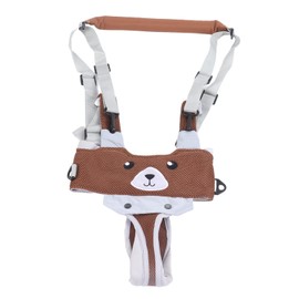Baby Walkers, Handheld Kids Walker Helper, Baby Walking Helper Hand Baby Walking Harnesses with Detachable Crotch 4 Wearing Ways for 8‑24 Month Infant Coffee Bear Home Use