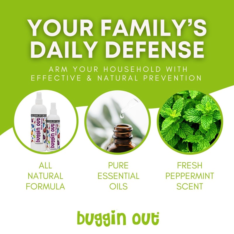 Buggin Out Mystical Mint Spritzer - 8oz Peppermint Essential Oils