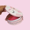 BENEFIT S/F Pink Round Beauty Face Makeup Bag size 9×9