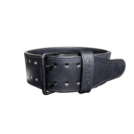 Gunsmith Fitness APEX Weight Lifting Belt - Handmade Leather Gym Weightlifting Belt for Men & Women - Premium Powerlifting Belt for Bodybuilding, Deadlift, Squats (Power 10mm Double Prong, S)