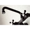 Kingston Brass KS213ORB Victorian Two Handle Wall Mount Kitchen Faucet,