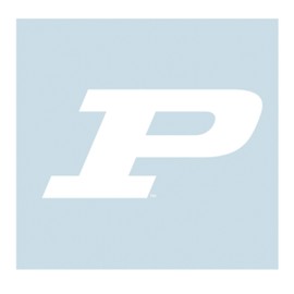 Purdue Decal (WHITE P DECAL (3''4''6''12''18''), 6 in)