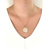 SIFRIMANIA Gold Plated Necklace with Padre Nuestro 3 cm Pendant