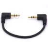 baolongking Short 3.5mm Right Angle Cable, Gold Plated 90 Degree