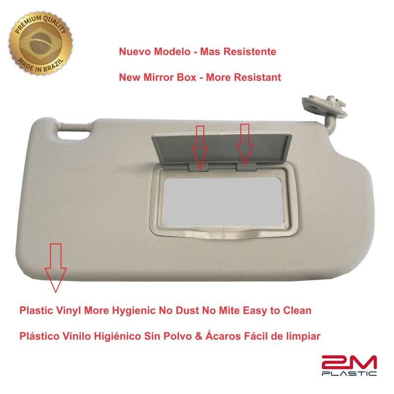 Sun Visor fist for Hyundai Tucson Pair Both Sides Gray