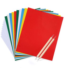 BENBO 22Pcs Transfer Paper and Tracing Paper with Embossing Stylus Set, Carbon Tracing Paper Transfer Pattern on Cross Stitch Cloth Canvas Wood, 11 x 9 Inch