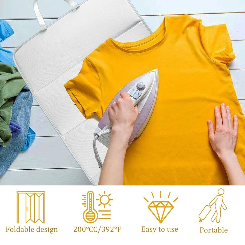 Steamer Board for Clothes (4 Folding) 26" 16" Hanging Ironing