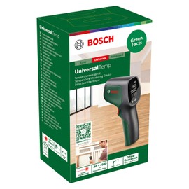 Bosch Infrared Thermometer UniversalTemp (-30°C...+500°C, Easy and Precise Measurement, 3 predefined Material Groups, in Cardboard Box)
