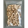 Craft Material Set 270 Pieces Natural Beech Wood I Untreated Natural Blank Wooden Figures I Wooden Blocks Building Blocks for Crafts, Stamps, Building Blocks, Game Blocks, Craft Material
