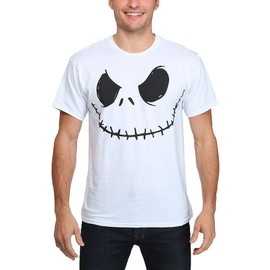 Nightmare Before Christmas Smilin Jack Skellington Costume T-Shirt-XX-Large White