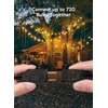 Brightown Outdoor String Lights, 50FT 25 G40 Bulbs Shatterproof Patio