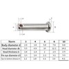 Aoktorkit 5Pcs Single Hole Clevis Pins 10mm x 30mm Stainless