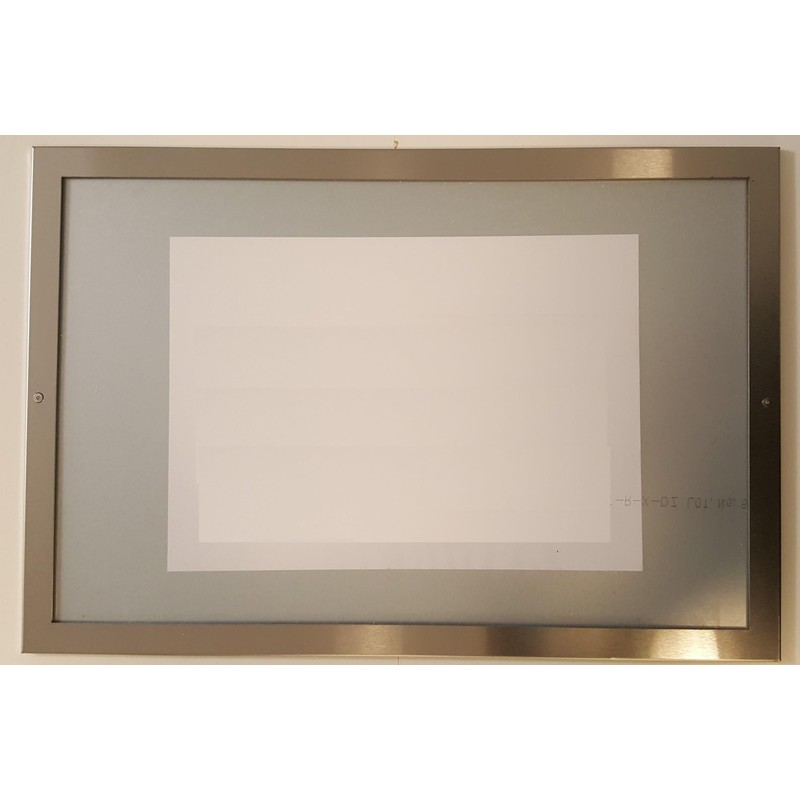 BUILDINGSIGNS.COM Elevator Notice frame 8.5" x 5.5" stainless Steel Lockable