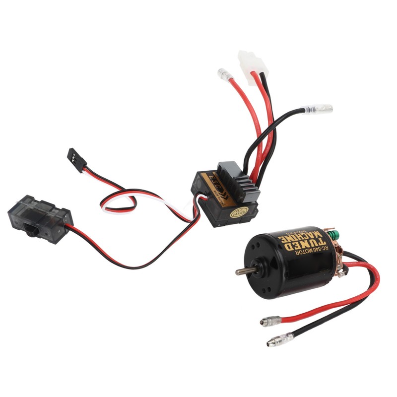 RC Brushed Motor ESC Kit External Carbon Brush Waterproof 540