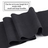 BENECREAT 4 Yard 20cm Wide Black Elastic Band Flat Stretch