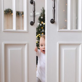 Relaxdays Door Clamp Protectors Set of 10 for Drawer, Door Stopper for Babies & Children, Foam, HBT 2 x 9 x 10.5, White